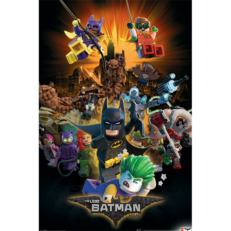 Luscious Uensartet Vent et øjeblik The LEGO Batman Movie - Movie Poster / Print (Boom - Characters) (Size: 24"  x 36") (Black Poster Hanger) - Walmart.com