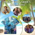thumbnail image 6 of Netecom Blue Scuba Diving And Coral Reefs Hawaiian Shirt for Men, Button Down Summer Beach Short Sleeve, S-5XL, 6 of 6