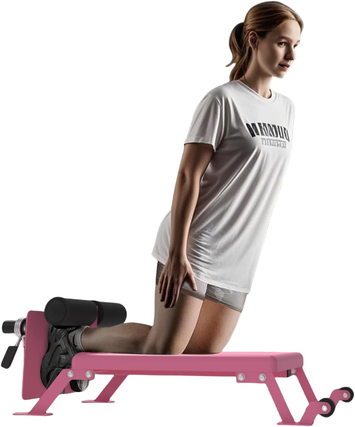 Nordic Hamstring Curl Machine,Height Adjustable Nordic Curl Bench, Compact Home Gym Equipment for Strength Training for Home Gym,450 LBS