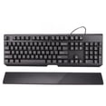 thumbnail image 3 of Clavier Filaire RVB, Clavier Rétroéclairé Coloré en Matériau ABS avec Caractères Transparents, Bonne Résilience et Repose-Poignet pour Bureau pour Maison Noir,Blanc, 3 of 7