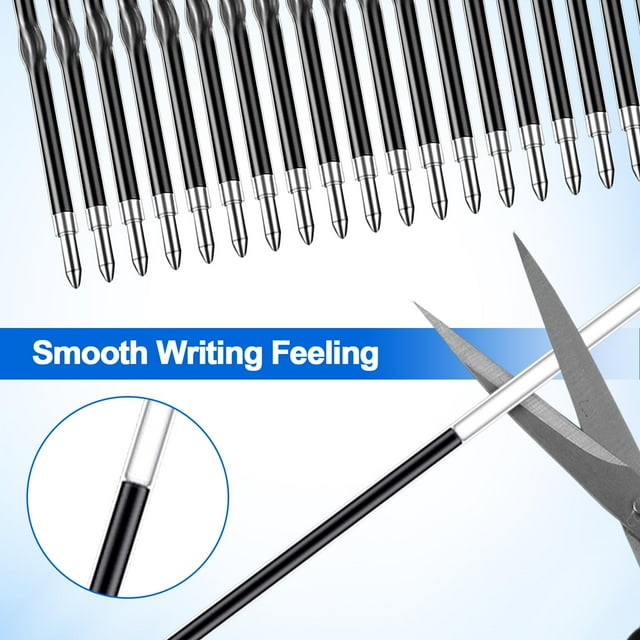relayinert 100pieces Durable Ballpoint Pen Refills For Smooth Writing Suitable For All Occasions Durable Ink 1Set