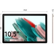 SAMSUNG Galaxy Tab A8 Android WiFi Tablet, 10.5'' Touchscreen (1920x1200) LCD Screen, 32GB Storage, Bluetooth, Android 11 OS, Pink Gold with Mazepoly Accessories