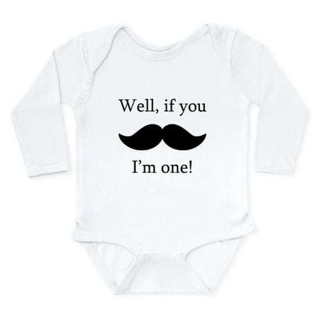 

CafePress - If You Mustache Im One Body Suit - Long Sleeve Infant Bodysuit