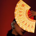 thumbnail image 3 of SharkTRUE Card Card Card Golden Color Fan Red Packet Graduation Fan Shape Red Envelopes Folding Red Envelope Fan Hand-held Folding Gift Chinese Style Graduation Gift, 3 of 8