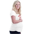 thumbnail image 6 of Xmas Pregnant for Christmas Expecting Women's Maternity T Shirt Tee Brisco Brands M, 6 of 7