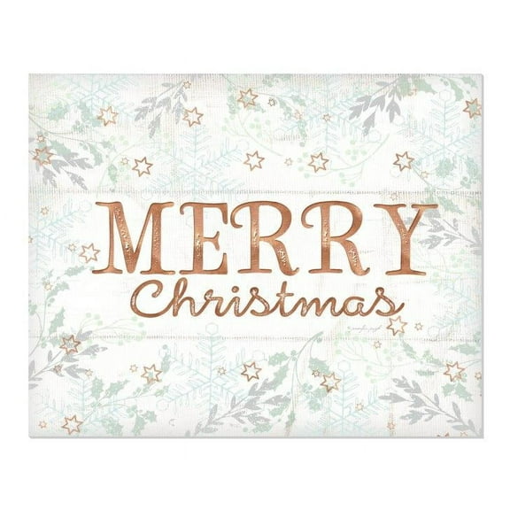 Merry Christmas Wood Wall Sign 15x12