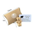 thumbnail image 6 of Jiaroswwei 1 Set Pocket Bear Plush Toy Solid Color Fluffy Stuffed Cartoon Relieve Stress Decorative with Card And Box Remove Sadness Graduation Bear Doll Birthday Gift, 6 of 8
