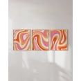 thumbnail image 6 of HAUS AND HUES Bright Abstract Wall Art- Set of 3 Colorful Posters for Wall, Pink and Orange Wall Art, Trendy Posters, Eclectic Wall Decor, Posters for Room Aesthetic Trippy (12x16, Framed Beige), 6 of 6