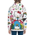 thumbnail image 4 of Lsque Sanrio Patten Youth Hoodie Sweatshirt Pullover with Kangaroo Pocket Boys and Girls Hoodie Warm Hoodie for Kids, 4 of 8