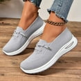 thumbnail image 2 of YLYL Women Slip on Sneakers Breathable Lightweight Mesh Knitted Woven Low Top Wide Width Non-Slip Walking Shoes, 2 of 9
