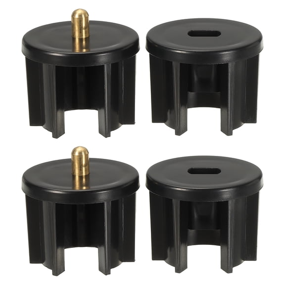 Uxcell 2Set Replacement Shade Parts Clutch Plug, 1.5 Inch Roller Blind Repair Kit Universal Blind Replacement Parts, Black, 38mm Clutch Plug