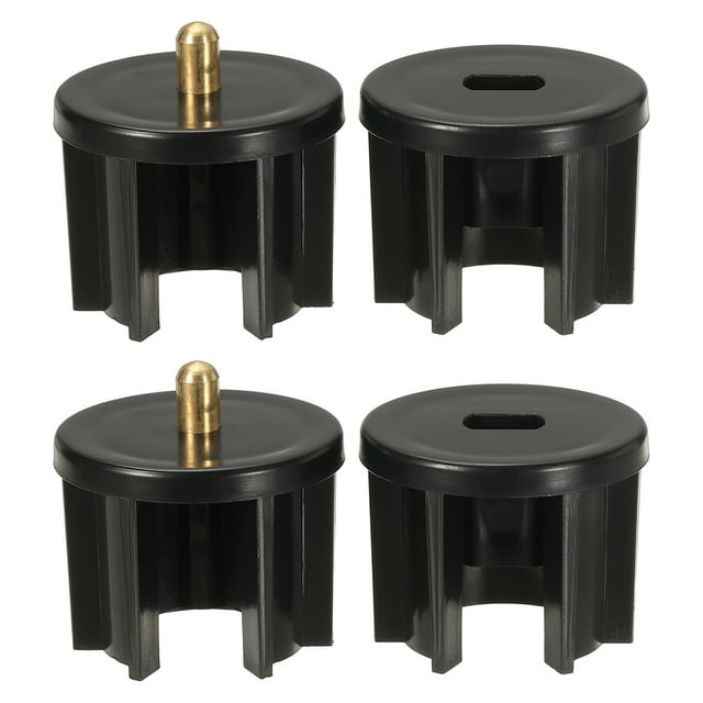 Uxcell 2Ensemble Pièces de Rechange pour Store, Kit de Réparation de Store Enrouleur 1.5 Pouces, Noir, 38mm