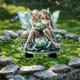 thumbnail image 4 of EWASWON Christmas Twin Fairies Acrylic Garden Decor Stake, Green Weather-Resistant Outdoor Decoration for Flower Beds, Gardens & Potted Plants, 4 of 6