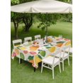 thumbnail image 4 of Outdoor Tablecloth with Umbrella Hole for Patio/Picnic/Party/Camping, Summer Lemon Orange Waterproof Table Cloth Rectangle Table Cover Washable, Farmhouse Tropical Fruit Rustic (60"x 120"), 4 of 8