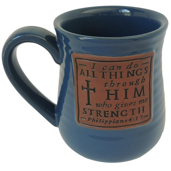 Collections Etc I Can Do All Things Religious Microwave Safe Mug