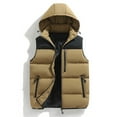 thumbnail image 3 of Detachable Hood Vest Pocket Outdoor Jacket Warm Winter Coats Windproof Lightweight Insulated Bodywarmer, 3 of 9