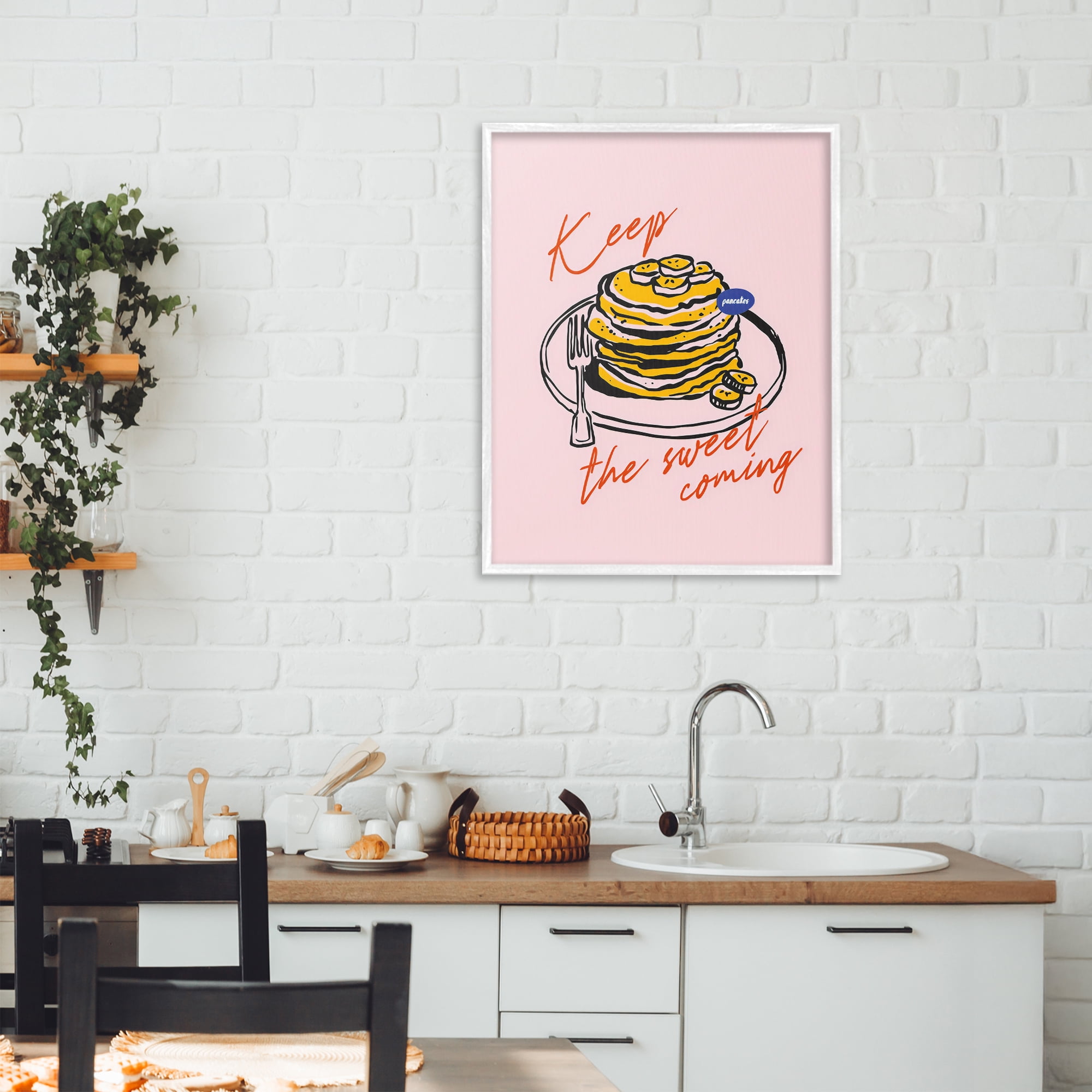 Stupell Industries Keep The Sweet Coming White Framed Giclee Art, design by The Prints Vibe