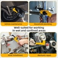 thumbnail image 7 of Deli 8-Inch Heavy Duty Straight Pipe Wrench with Soft Grip,Adjustable Plumbing Wrench Pliers Tool Jaw Max Capacity 1 inch, 7 of 7