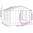 thumbnail image 2 of vidaXL Dog House Outdoor Pet Kennel Puppy Shelter Kennel Galvanized Steel, 2 of 5