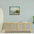 thumbnail image 2 of Summer Beach Grass Sea Waves Coastal Painting Luster Gray Framed Art Print Wall Art, 2 of 6