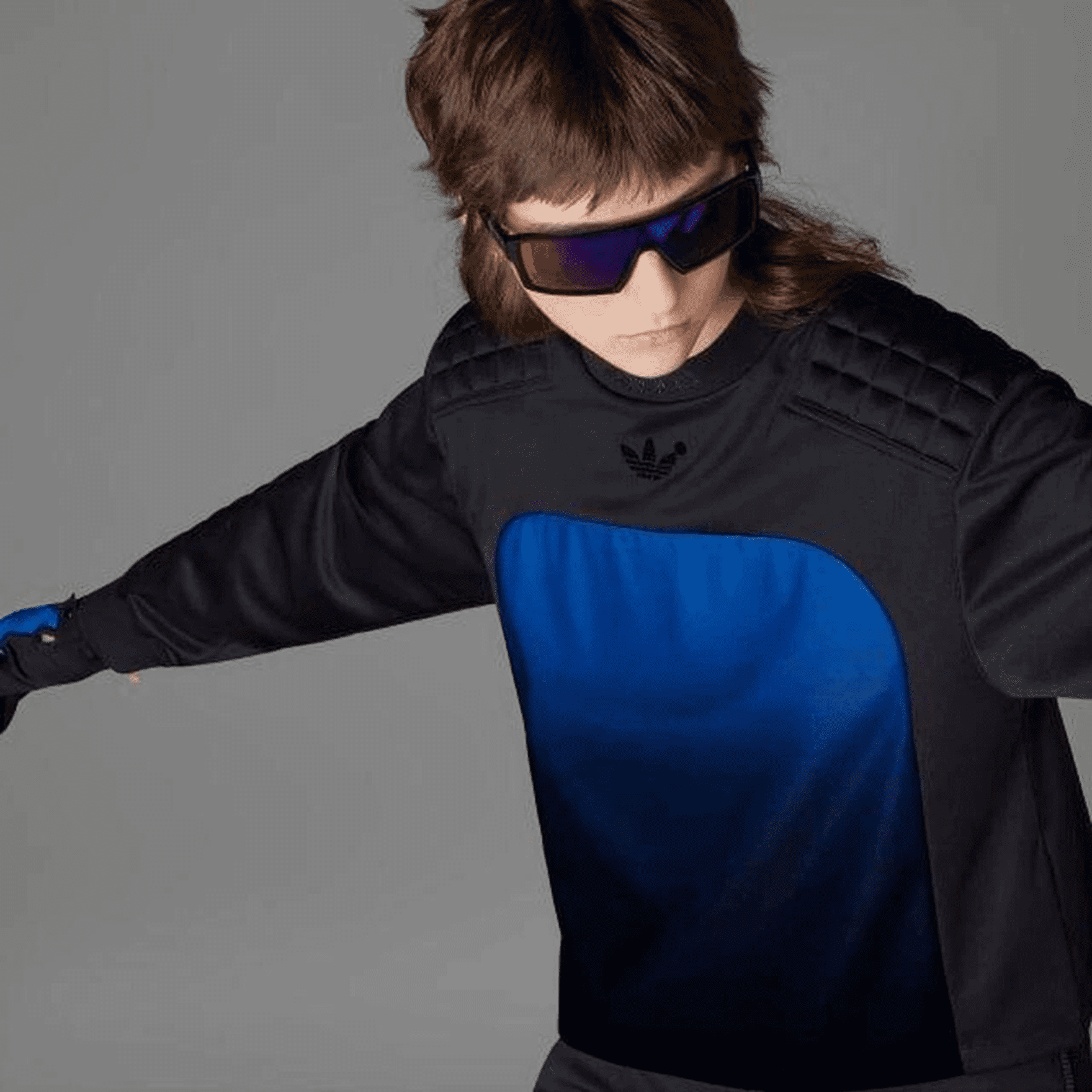 Adidas Originals Women’s Blue Version Goalkeeper Long Sleeve Jersey Top, Medium