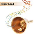 thumbnail image 2 of Super Loud Hand Barking Bell, Solid Brass Dinner Bell Service Bell Pet Training Bell Jingle Bell, Gold, 2 of 5