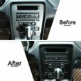 thumbnail image 5 of Panel de navegación de control para Ford Mustang 2009-2013, fibra de carbono Afortunado Sencillez, 5 of 5