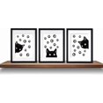 thumbnail image 2 of Three animal cat wall art prints (20 * 25CM), interesting posters, and lovely cat wall art canvases are suitable for living room home decoration., 2 of 4