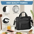 thumbnail image 2 of SYCNB Large Insulated Lunch Tote Bag with Shoulder Strap - Adult Lunch Box for Women Men, Work Lunch Bag with Water Bottle Holder, Black, 2 of 11