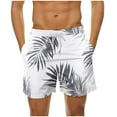 thumbnail image 3 of lcziwo Mens Quick Dry Swim Trunks 9 Inches Inseam Boardshorts Summer Casual Drawstring Beach Shorts Fashion Hawaiian Tropical Bathing Suits with Pockets Ofertas Flash Del Dia Multicolor M, 3 of 7