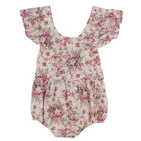 

Newborn Infant Baby Girl Floral Romper Jumpsuit Bodysuit Summer Outfits Clothes