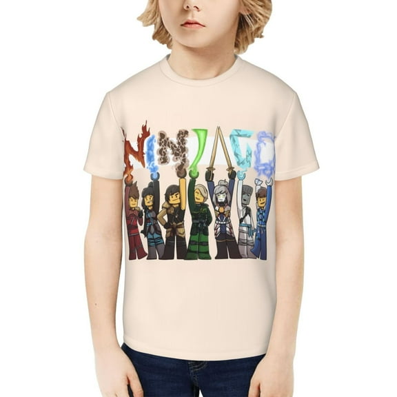 Ninjago Kids T-Shirt 3d Printed Graphic T-Shirts Boys And Girls Short Sleeve Shirts For Youth Kids X-Small