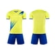 thumbnail image 1 of Odeerbi Niños Niñas Malla Rápido Seco Uniforme de Fútbol Conjunto Rayas Gradiente Impresión Camiseta Shorts Ropa Deportiva Atlética Para 5-15 Años, 1 of 6