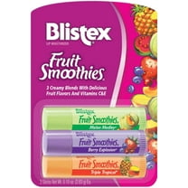 Blistex, Lip Moisturizer, Fruit Smoothies, 3 Sticks, 0.10 oz (2.83 g) Each