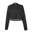 thumbnail image 1 of Bella + Canvas - Sudadera Corta de Polar para Mujer (Gris Jaspeado Oscuro), 1 of 3
