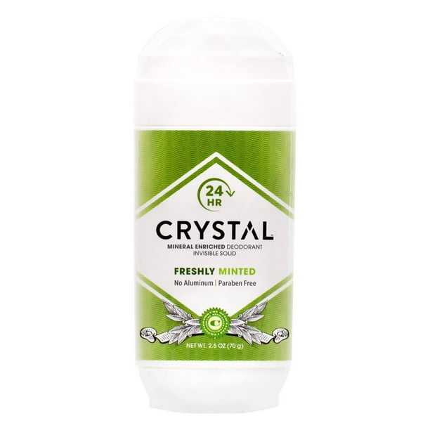 Crystal Body Deodorant 24 Hr Invisible Solid Mineral Enriched