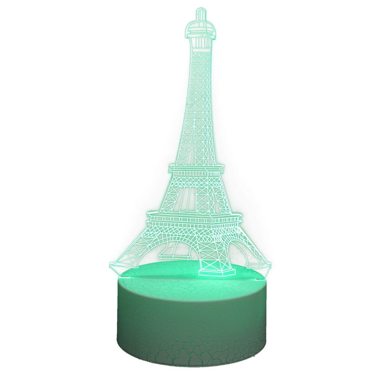 1 Set of Eiffel Tower 3D Table Light Bedroom Decor USB Night Light Table Lamp Eiffel Tower Lamp Gift