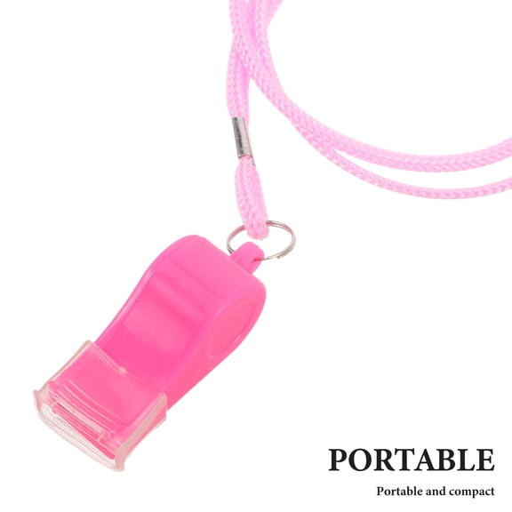 Mobestech ABS Whistles, 120 Loud Crisp Sound, Portable Sports Safety Whistle for Teachers, Referees, 6 Pcs