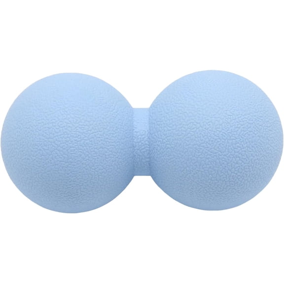 Hard Peanut Massage Ball, Double Lacrosse Massage Ball Deep Tissue Massage Roller Mobility Ball for Physical Therapy Myofascial Release Muscle Relaxer Acupoint Massage (Blue)