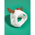 thumbnail image 4 of 1pc White Christmas Pet Headwear Suitable For Cats And Dogs, Ideal For Christmas Costumes, 4 of 5