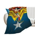 thumbnail image 2 of Wonder Woman Blanket, Super Soft Cozy Flannel Throw Blanket Bedding Gifts for Kids Adults, Warm Fleece Blankets for Sofa Couch Chair Bed Living Room 40"x30", 2 of 8