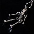 thumbnail image 2 of Punk trendy brand necklace screw robot sweater chain bouncy jewelry titanium steel necklace, 2 of 5
