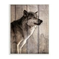 thumbnail image 5 of The Stupell Home Decor Brown Wolf Planked Look Photography Wall Plaque Art, 5 of 5