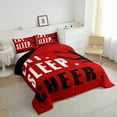thumbnail image 3 of Castle Fairy Eat Sleep Cheer Queen Comforter Set,Sport Dance Bedding Comforter Set, 3 of 8