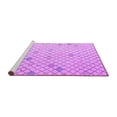 thumbnail image 2 of Ahgly Company Machine Washable Indoor Rectangle Solid Purple Modern Area Rugs, 7' x 9', 2 of 4
