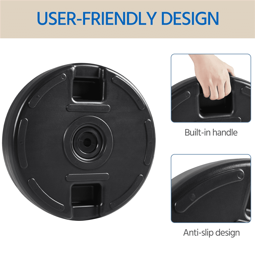 Renwick 22L Outdoor Umbrella Base for Patio, Garden, Beach, Black