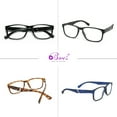 thumbnail image 4 of +5.00 Bevi Eyewear Adult Unisex Square Reading Glasses, +5.00 Magnification, Off-White, 4 Pair, 4 of 7