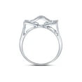 thumbnail image 4 of FB Jewels Sterling Silver Mens Round Diamond Domed Rectangle Cluster Ring 1/8 Cttw .5 Size 10.5, 4 of 4
