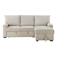 thumbnail image 3 of Lexicon Gallatin 2-Pcs Corduroy Sectional with Right Chaise in Beige& Light Gray, 3 of 16