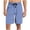 Blue, variant on Men's Striped Pajama Shorts Soft Elastic Waist Drawstring Short Pants Loungewear with Pockets